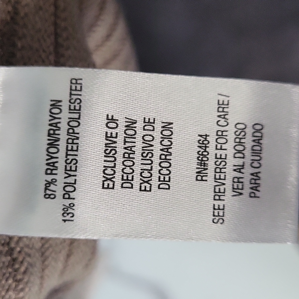 Studio One Brown Ribbed Knit Dress - Picture 6 of 12